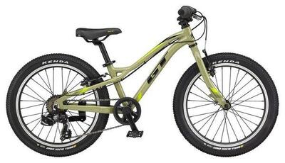 Gt somper ace 7v 2022 brillant moss green semi-rigid mountainbike voor kinderen