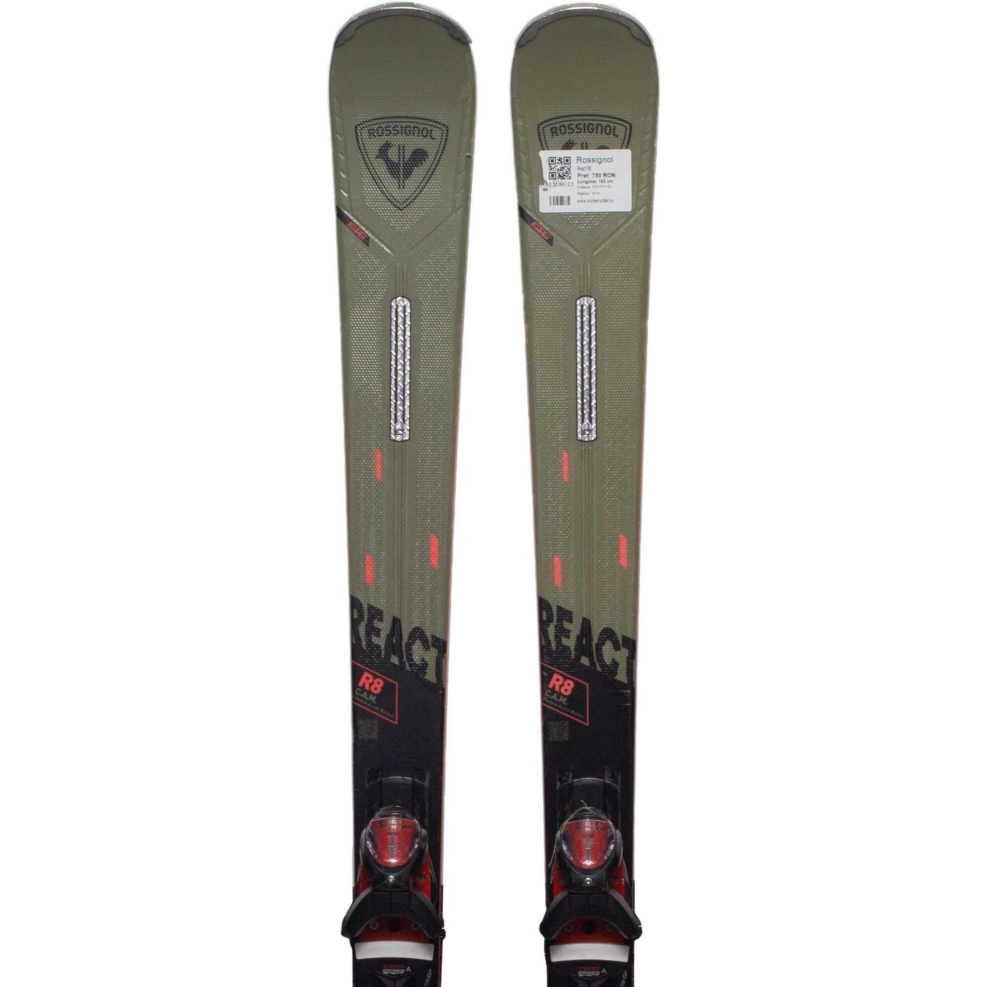 Używane narty - ROSSIGNOL React R8, 177 cm, stan zadowalający