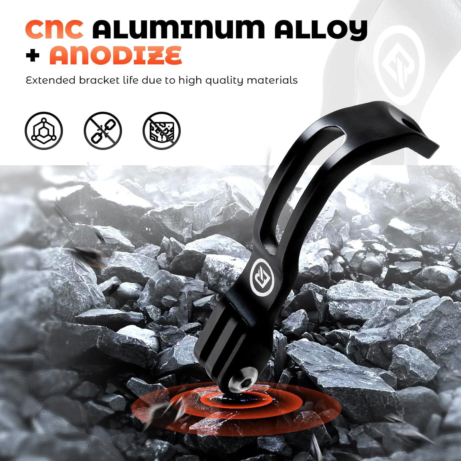 Soporte de horquilla de aluminio para lámpara y cámara 2/7