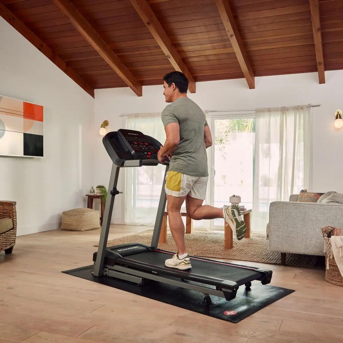 Cinta de correr plegable SFT 3.5, 16 km/h, 10% y Bluetooth + bandas 4/7
