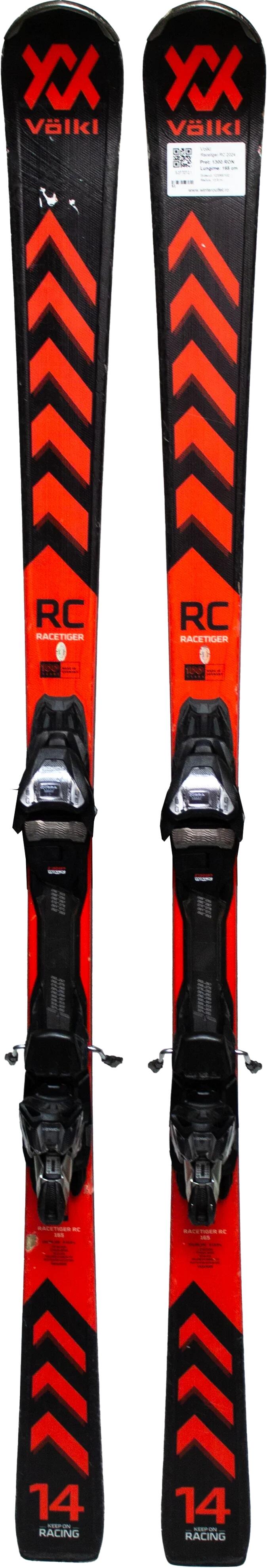 Gebruikte ski's - VOLKL Racetiger RC 2024, 158 cm, Goede staat 3/5