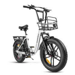 Vélo électrique pliable Samebike C05 Pro avec panier et batterie 36 V 13 Ah