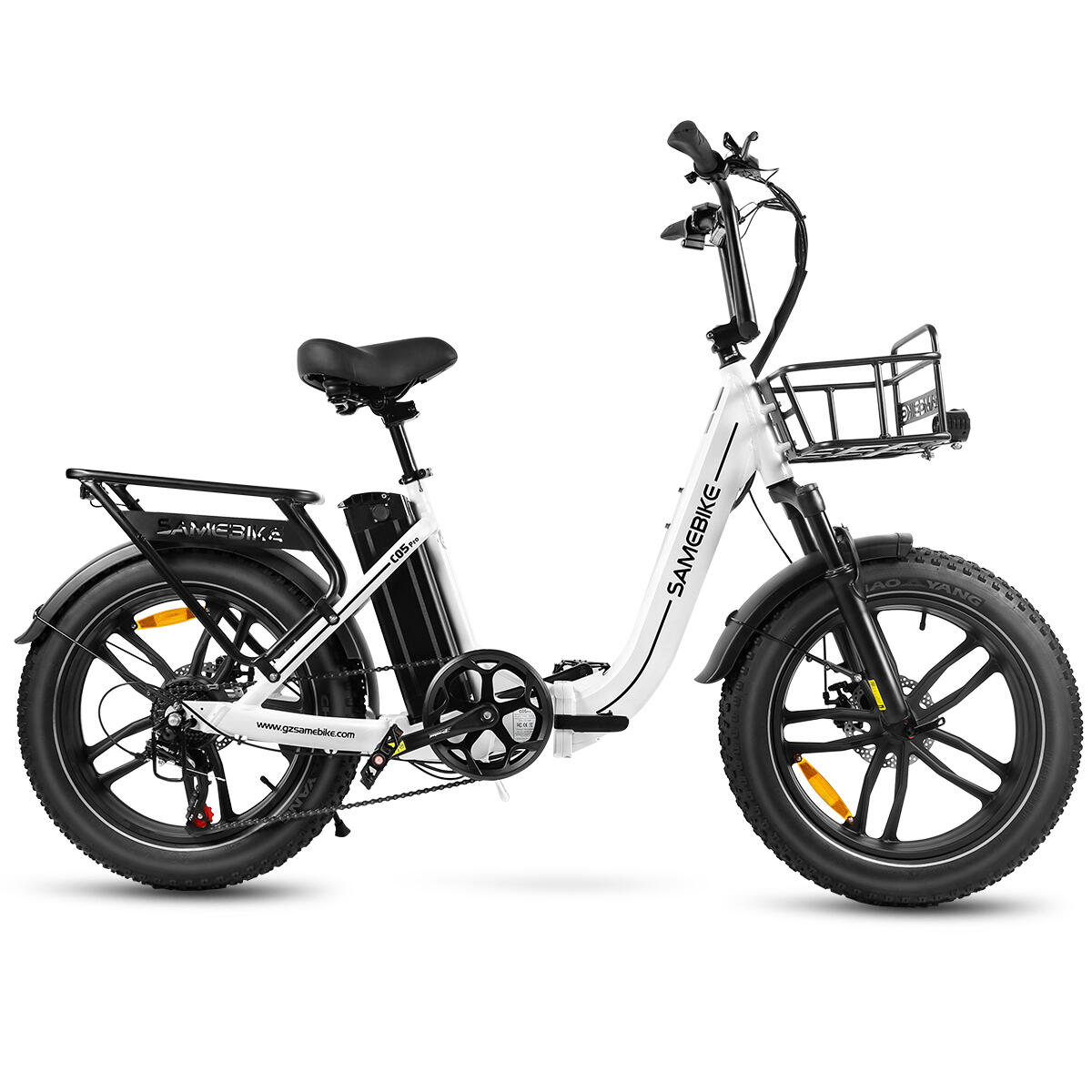 Samebike C05 Pro E-Bike dobrável com cesto e bateria 36V13AH 2/7