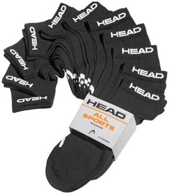 Head elements sneaker sokken 11-pack zwart 43-46