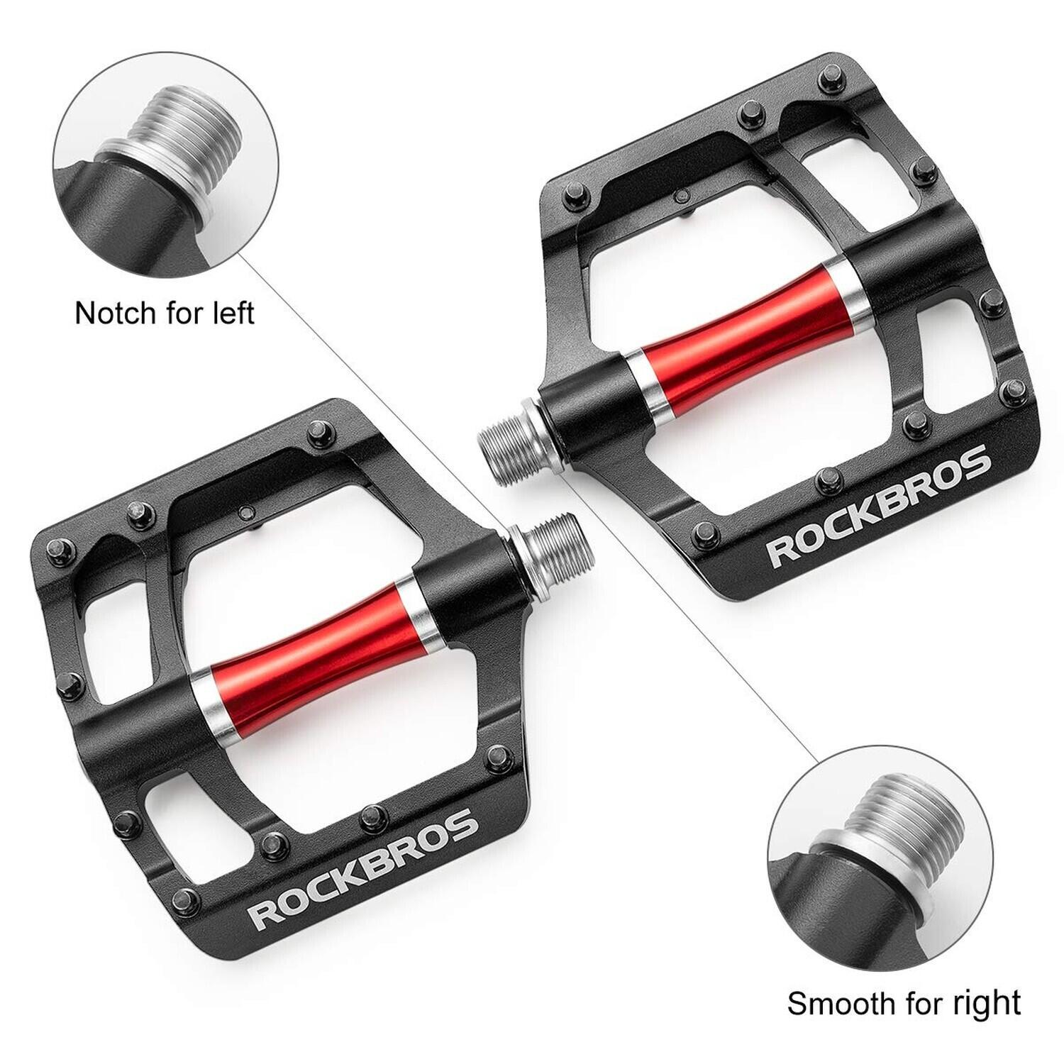 Pédales de vélo VTT plates en aluminium 3/6