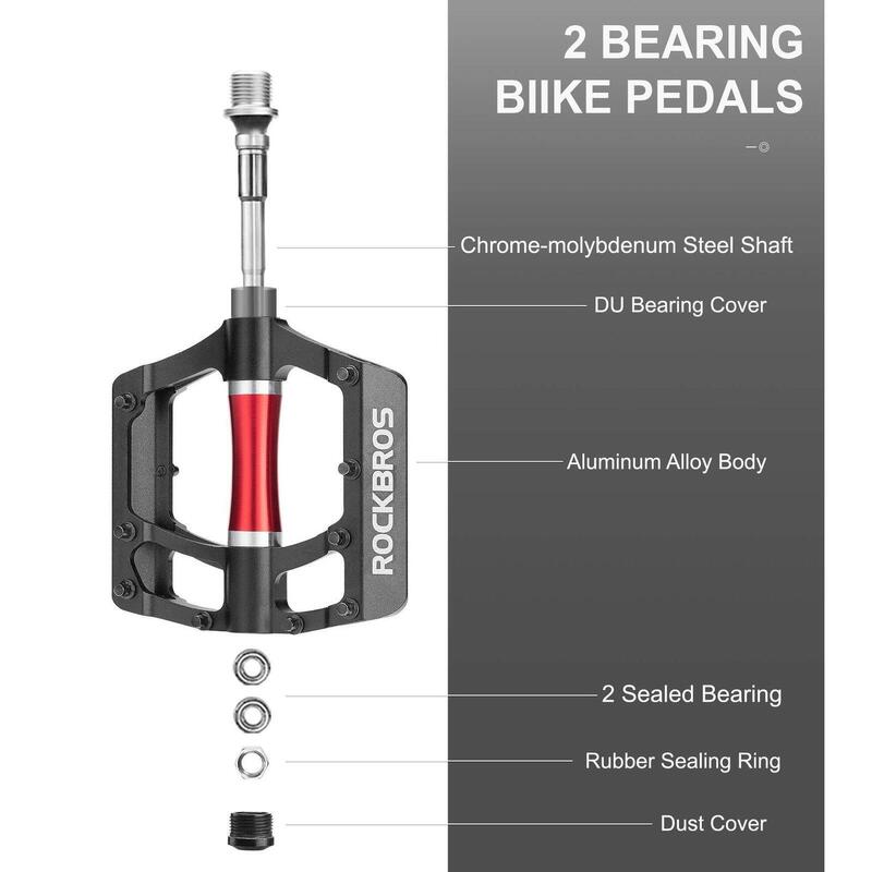 Pedale de biciclete MTB plate din aluminiu
