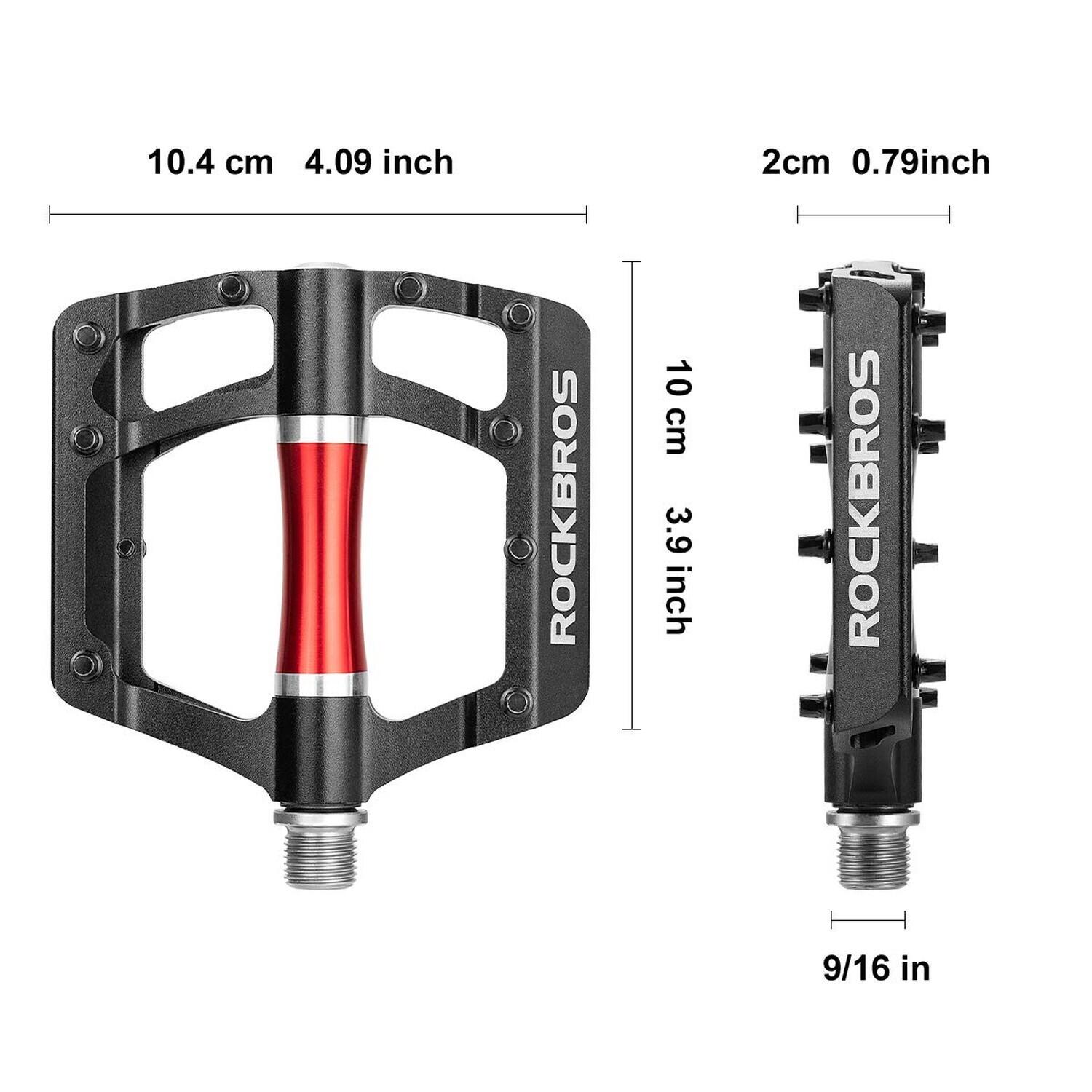 Pédales de vélo VTT plates en aluminium 6/6
