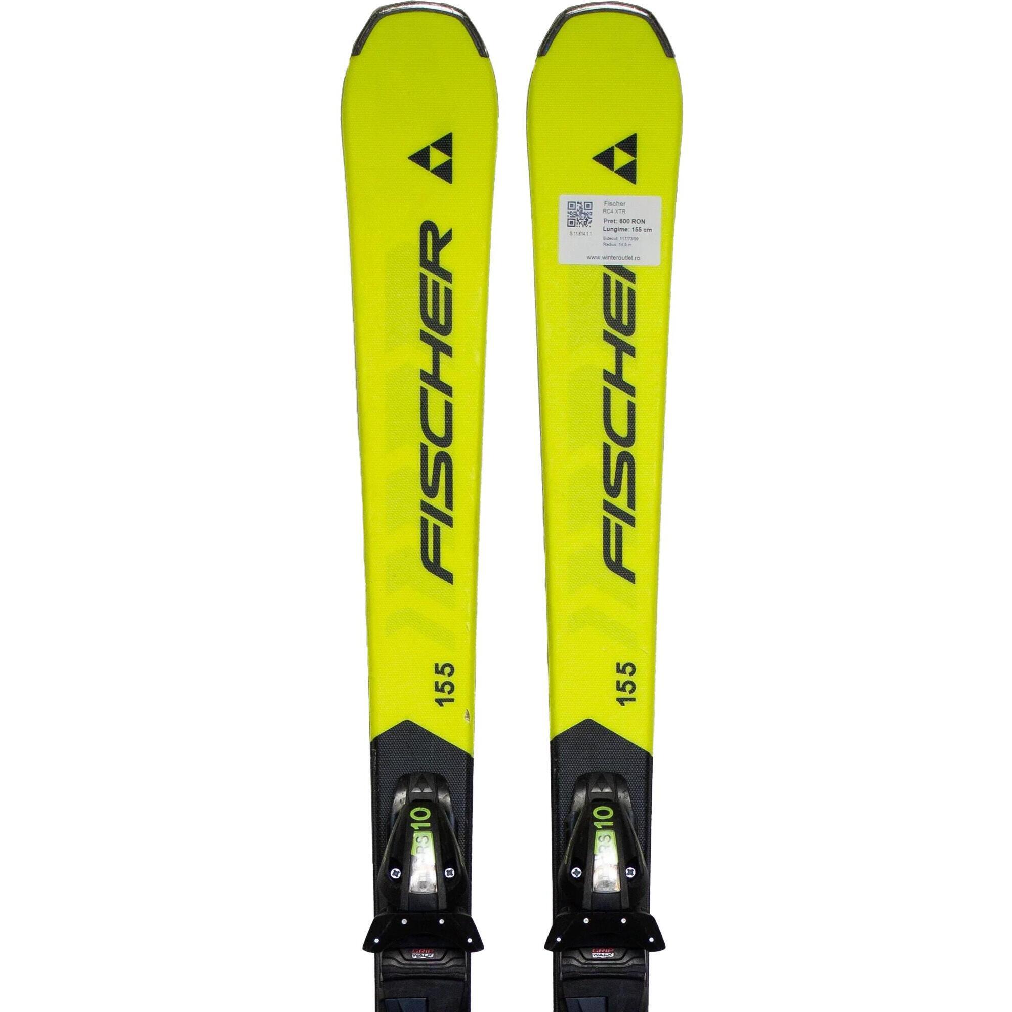 Używane narty - FISCHER RC4 XTR, 155 cm, stan bardzo dobry