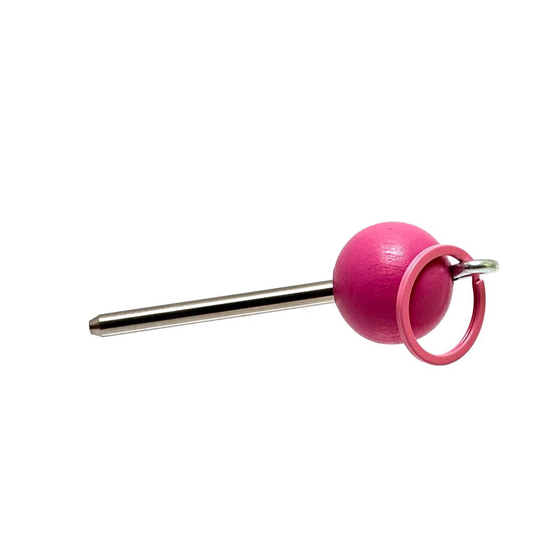 Boule–Pétanque–Jeu de Boules–Traceur de terrain–Coul. violet-rose Acier V2A 2/4