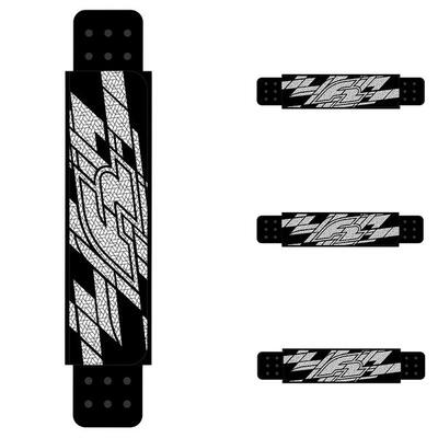 F2 Fußschlaufen 4er Set Schwarz/Weiss