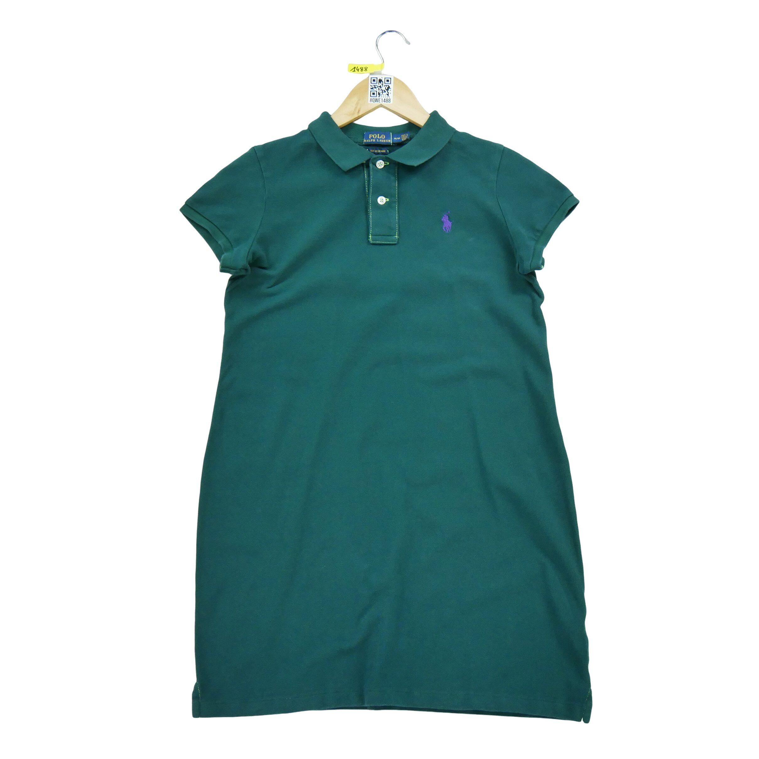 RALPH LAUREN Segunda Vida - Vestido Mini de Malha Verde para Mulheres - Em bom estado