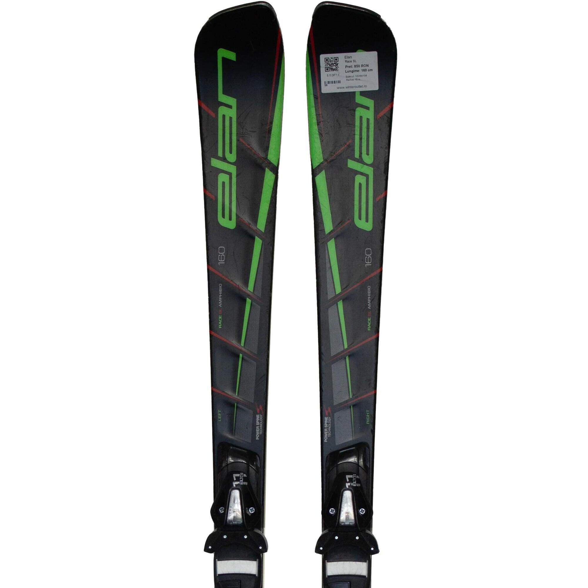 Używane narty - ELAN Race SL, 160 cm, stan dobry