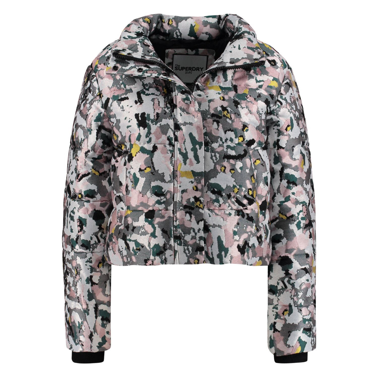 Kurtka turystyczna damska Superdary Jacquard Puffer