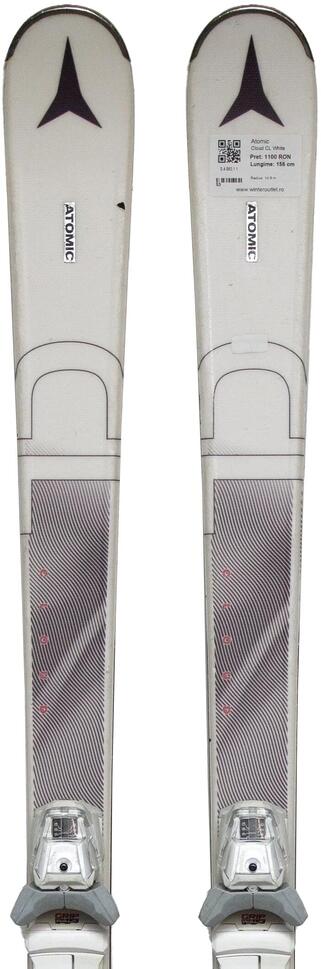 Używane narty - ATOMIC Cloud CL Black 2023, 156 cm, stan bardzo dobry