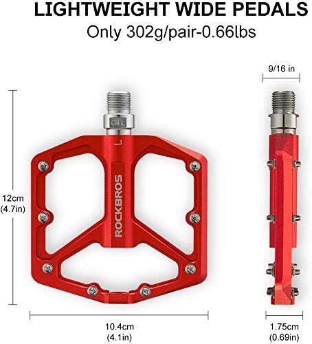 Pedale plate pentru biciclete din aluminiu 3/7