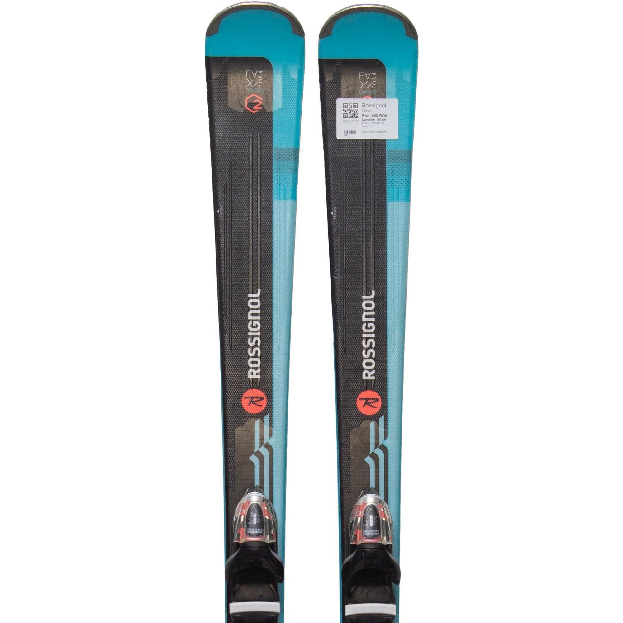Używane narty - ROSSIGNOL Famous 2, 156 cm, stan bardzo dobry