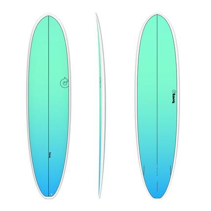 Fun V+ Tet Retro Fade Blanc Rail 7'8" - Planche De Surf Funboard 7'8