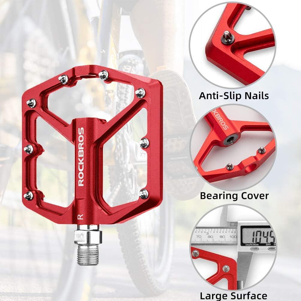 Pedale plate pentru biciclete din aluminiu 4/7