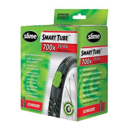 CHAMBRE 700 35/43 VALVE SCHRADER AUTO-REPARANTE SLIME