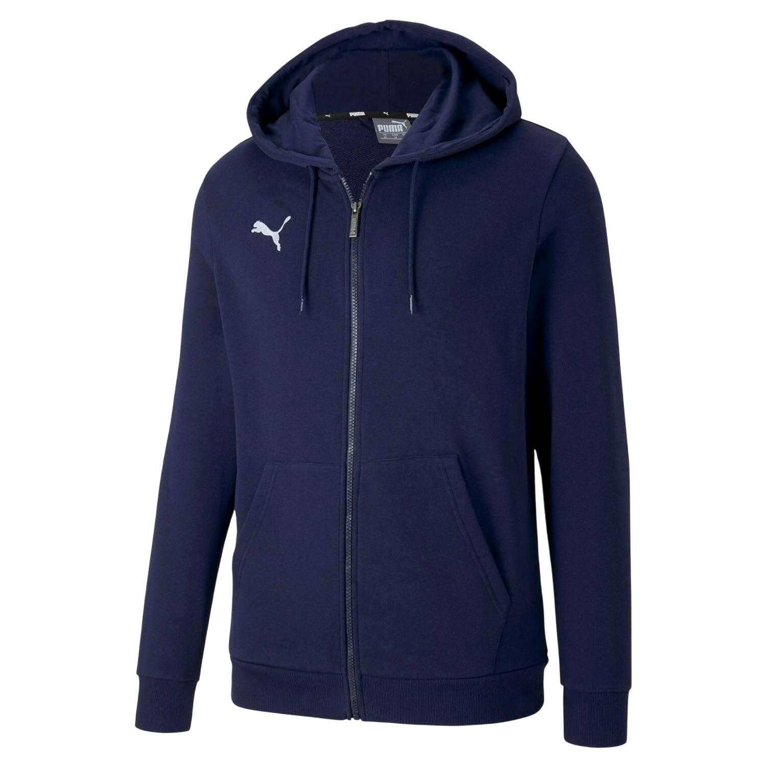 PUMA Mens TeamGoal 23 Casuals Hooded Jacket (Blue Navy)