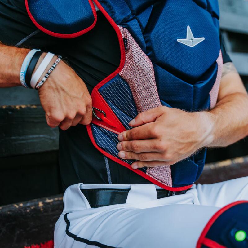 All Star CPCC-5-LGE MVP-Pro Chest Protec Color Navy/Graphite Baseball/Softball 6/7