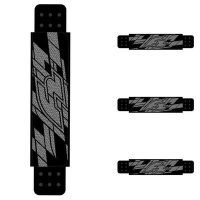 F2 Fußschlaufen 4er Set Schwarz/Grau