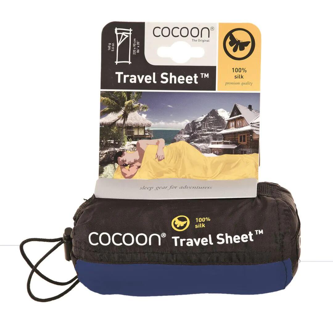 Drap de Sac Momie en Soie Bleu Outremer 2/3