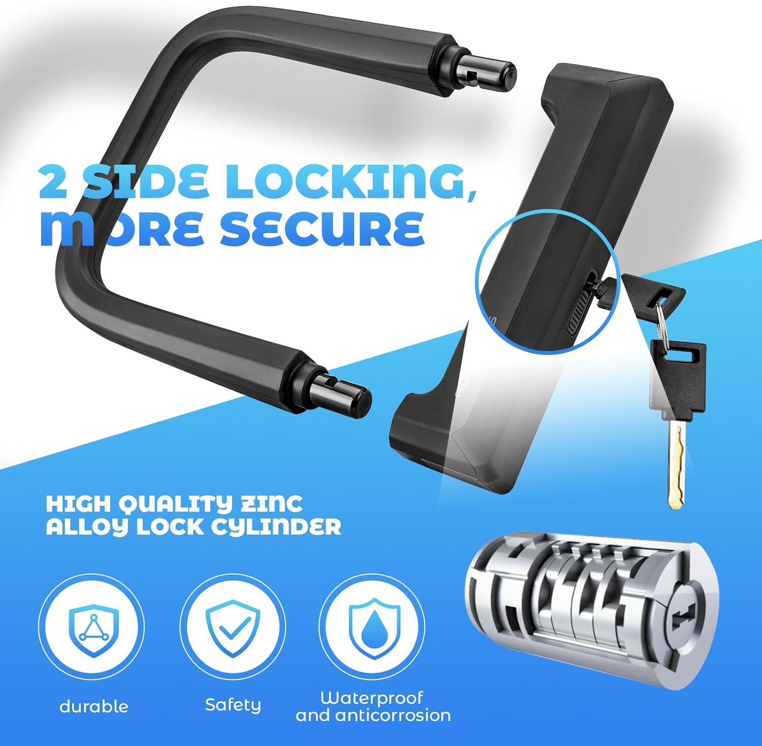 Cadeado em U para bicicletas com revestimento antirriscos 6/7