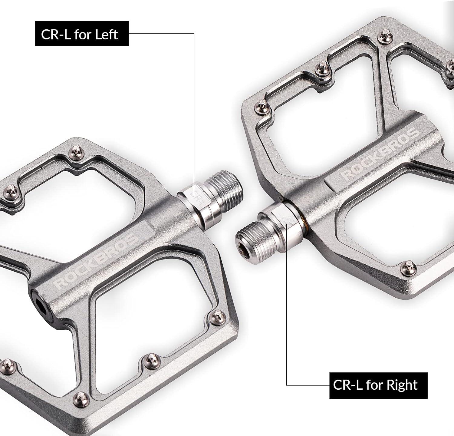 Płaskie pedały rowerowe aluminiowe 3/6