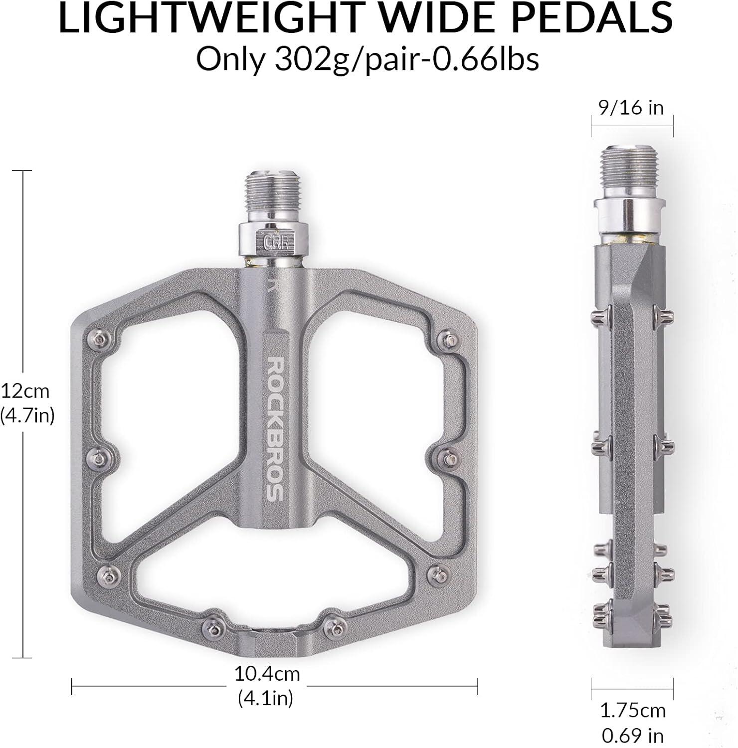 Płaskie pedały rowerowe aluminiowe 2/6