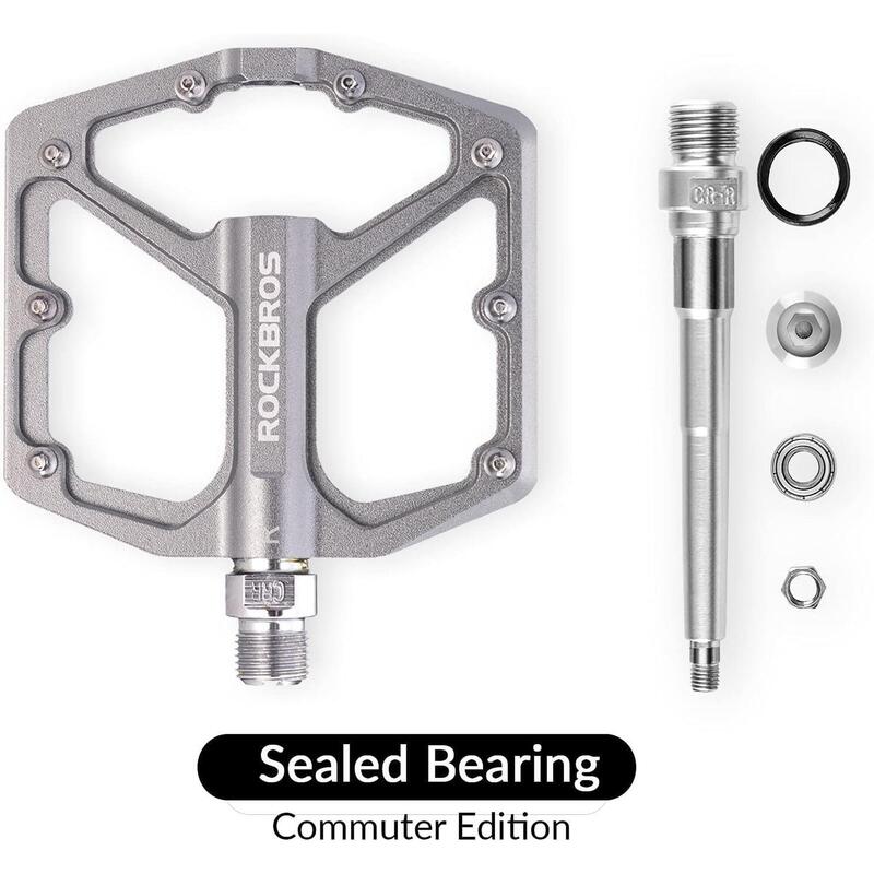 Pedale plate pentru biciclete din aluminiu