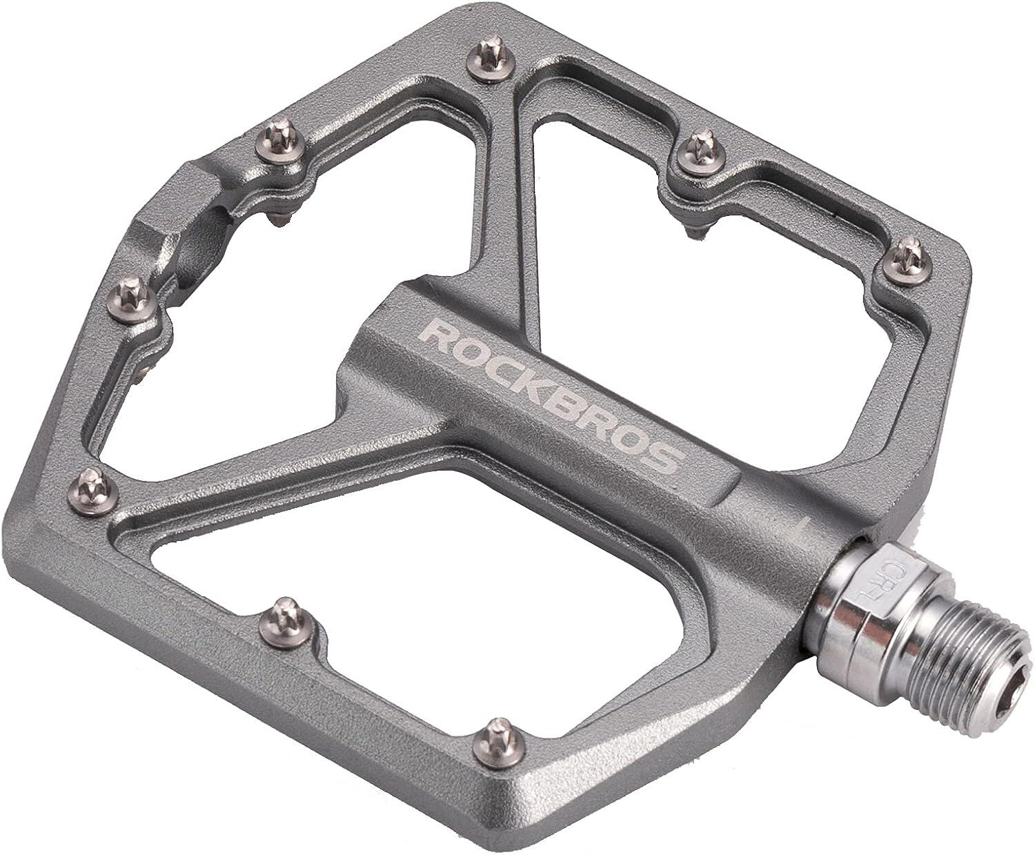 ROCKBROS Pedali per bici piatti in alluminio