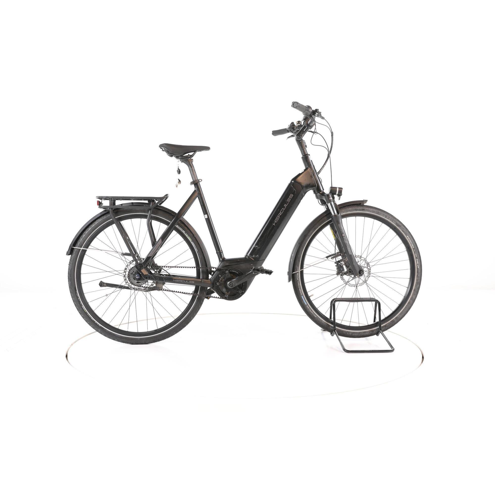Hercules - Reconditionné - Hercules E-imperial I-f5 City Vélo Entrée Basse - Bon - Vélo Ville - Noir - 57 - Decathlon