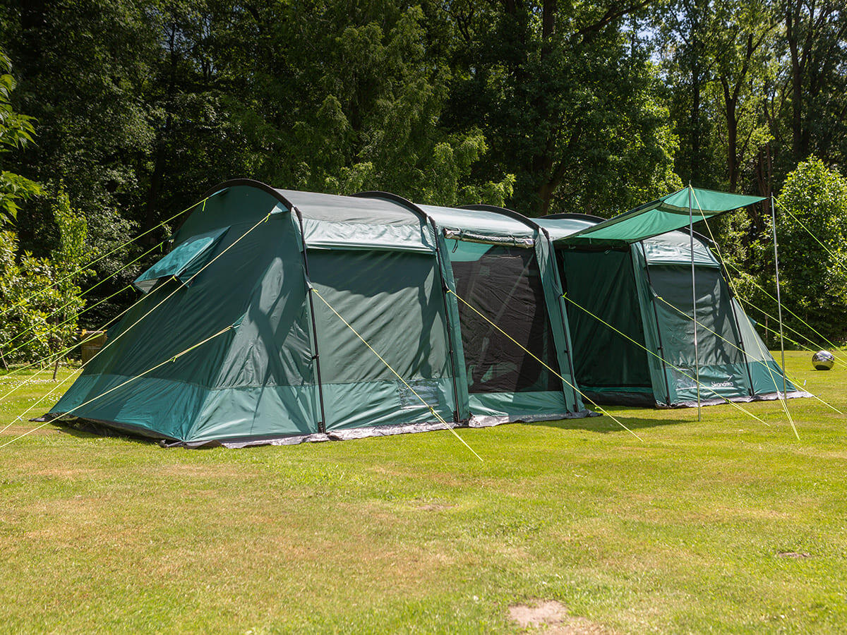 Tente tunnel familiale Montana 8 Sleeper - 8 Personnes - 3 cabines sombres 2/8