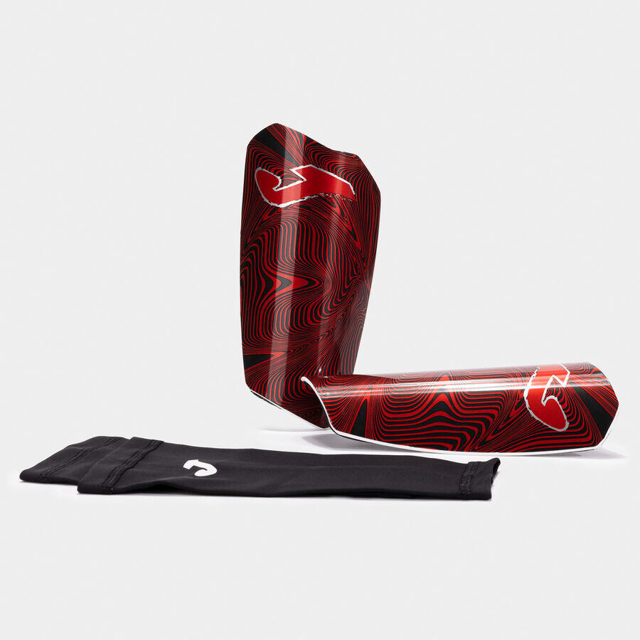 Espinilleras Joma Spartan Rojo Negro Unisex 2/4