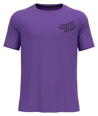 Odlo essentials print paars jersey met korte mouwen