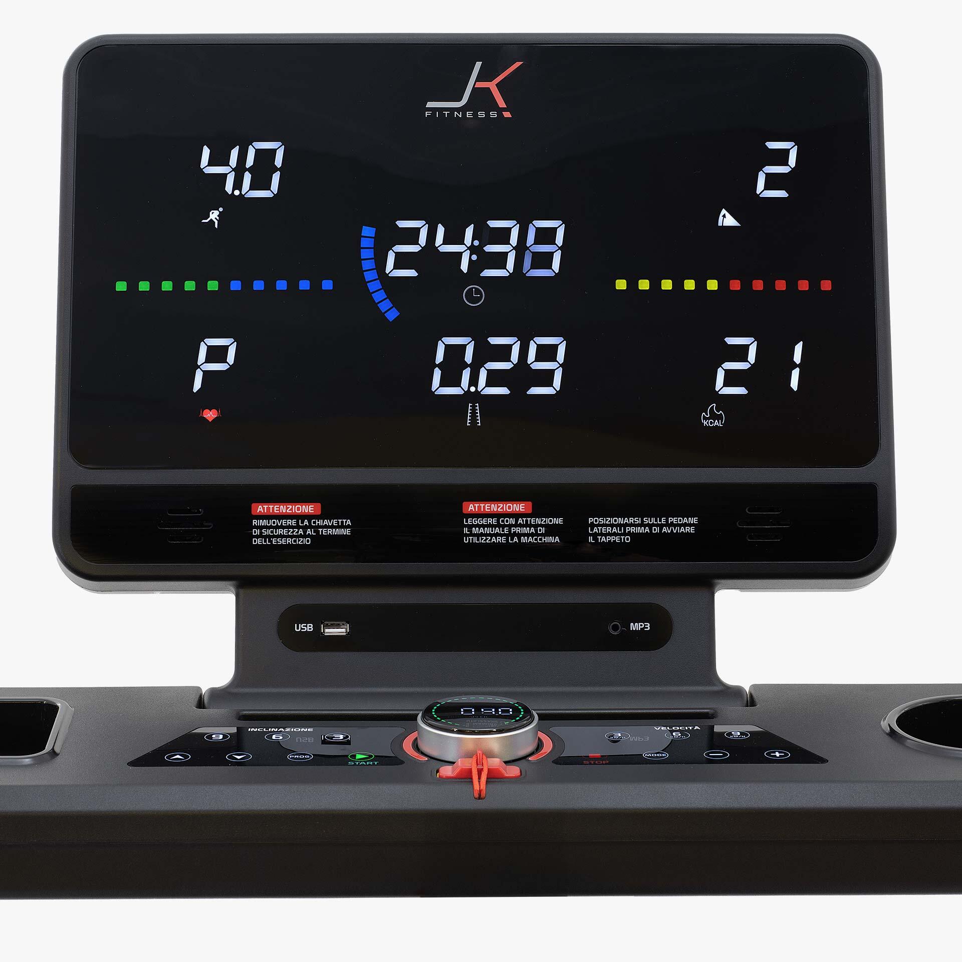Tapis roulant JK Fitness JK 134 Pro Compatibile APP Zwift e Kinomap 3/7