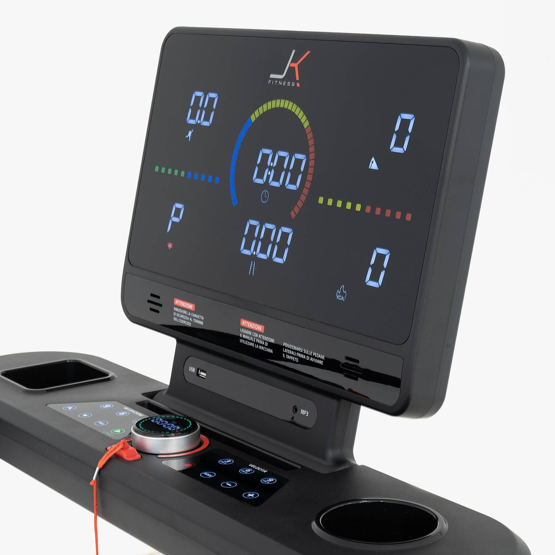 Tapis roulant JK Fitness JK 134 Pro Compatibile APP Zwift e Kinomap 4/7