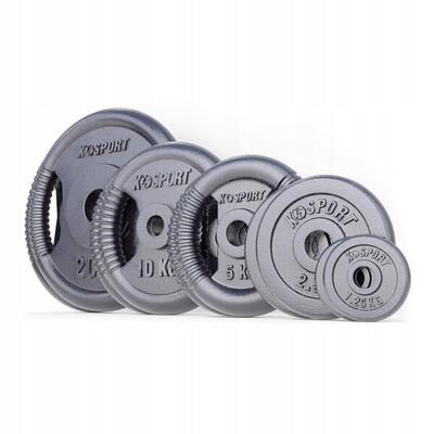 Bumper plates set 77.5 kg i halterschijf set in standaard norm (31 mm)