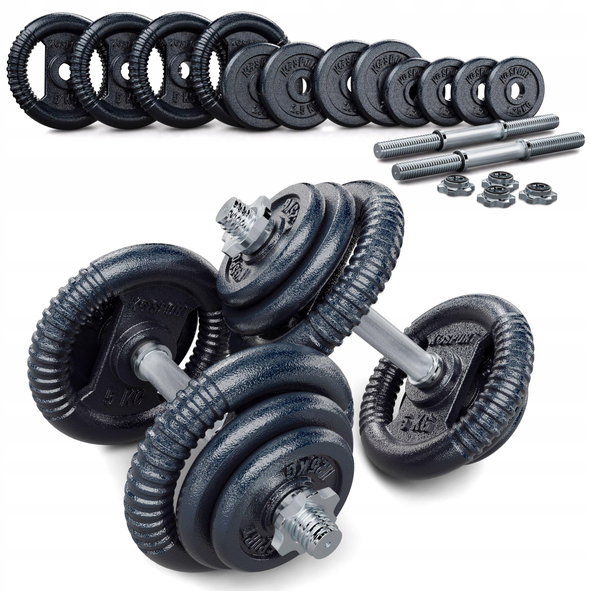K-SPORT Halteres 34 kg / Conjunto de 2 halteres