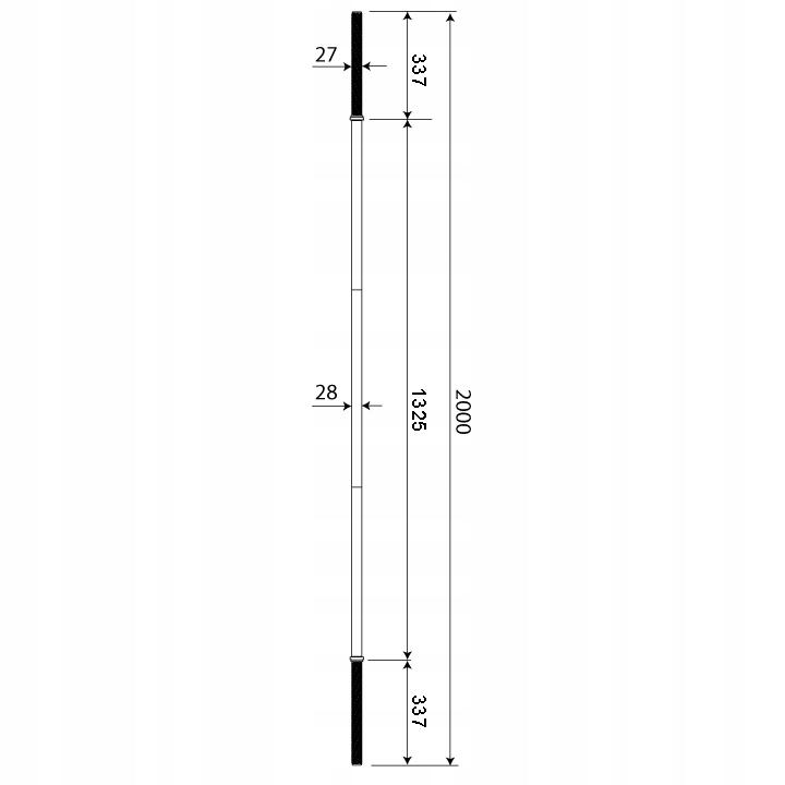 Bilanciere con chiusura a stella - 200 cm 2/4