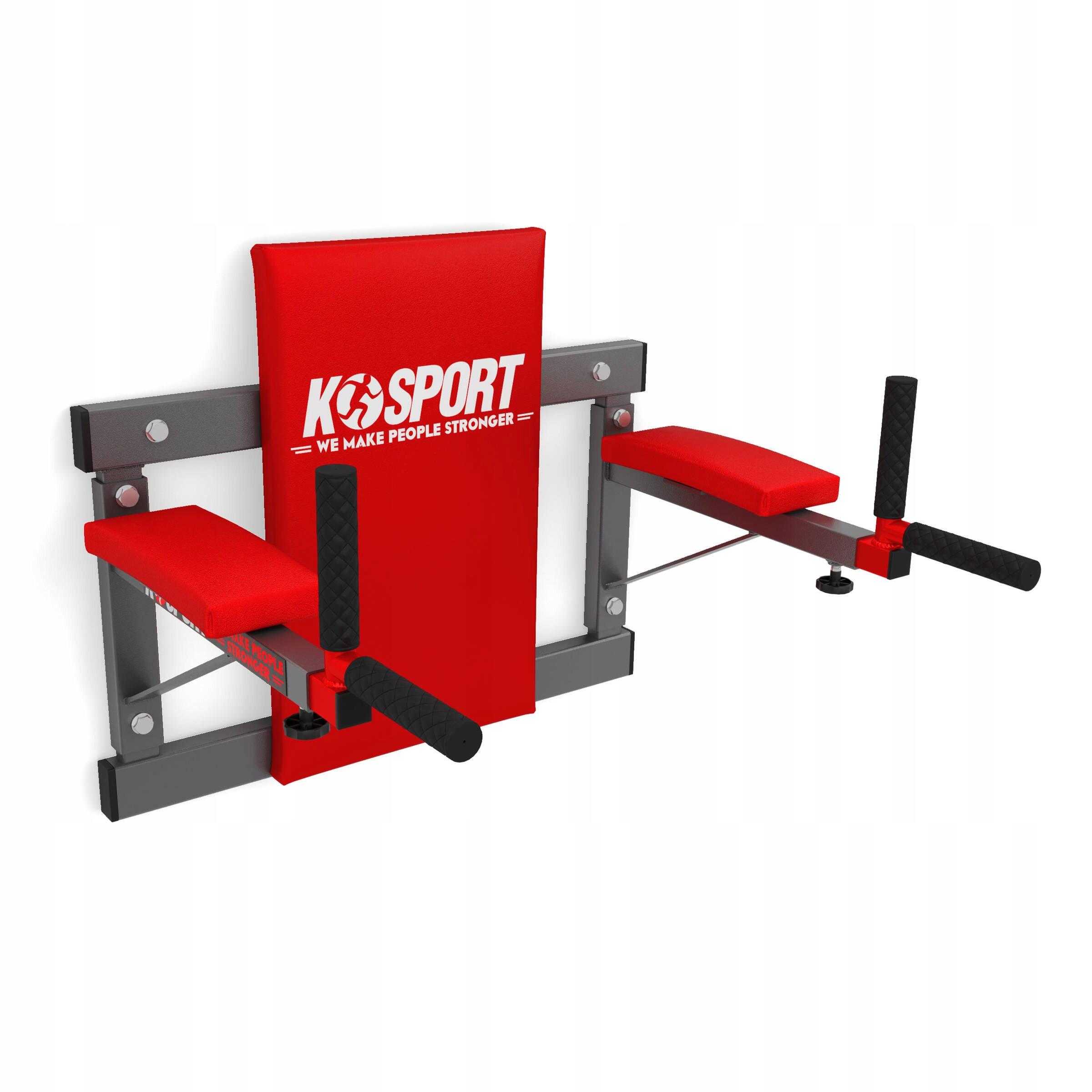 K-sport - Barres À Dips Murales - Appareil De Musculation - Gris|rouge - Taille Unique - Decathlon