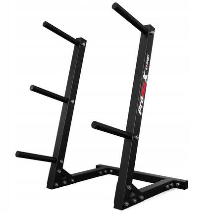Rack de rangement I Range disques musculation avec 5 supports I Poids