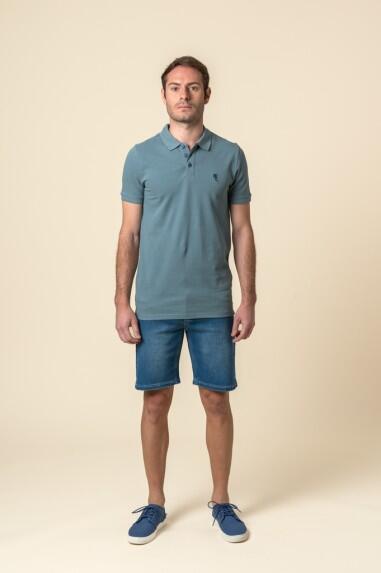 POLO BRITISH AZUL LAVADO 3/5