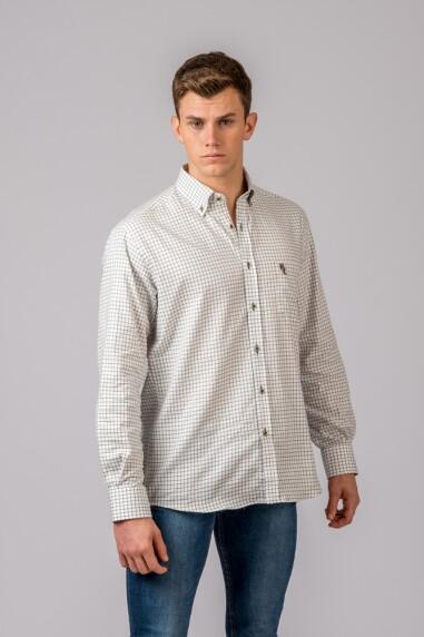 CAMISA CUADROS MARRÓN Y VERDE 2/5