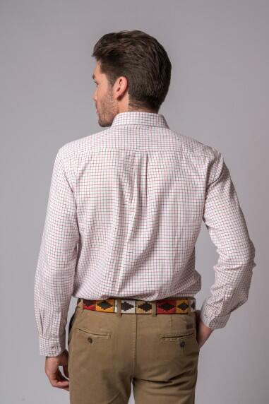CAMISA CUADROS VERDE Y ROSA 5/5