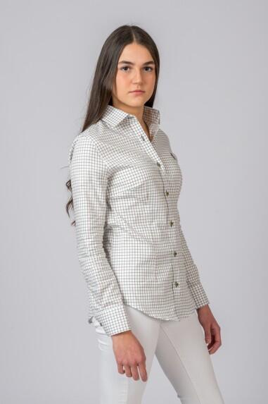 CAMISA CUADROS VERDE Y MARRÓN 2/5
