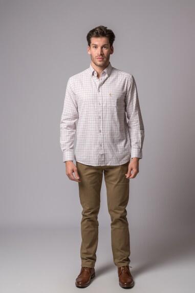 CAMISA CUADROS CAMEL Y MARRÓN 5/5