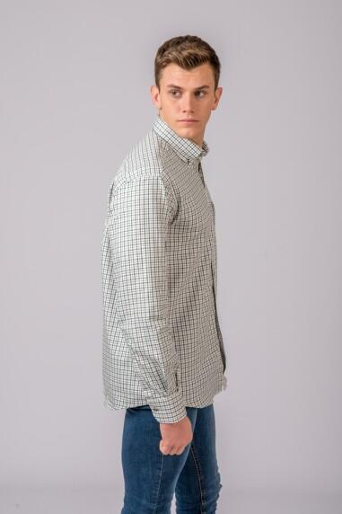 CAMISA CUADROS MARRÓN Y VERDE 5/5