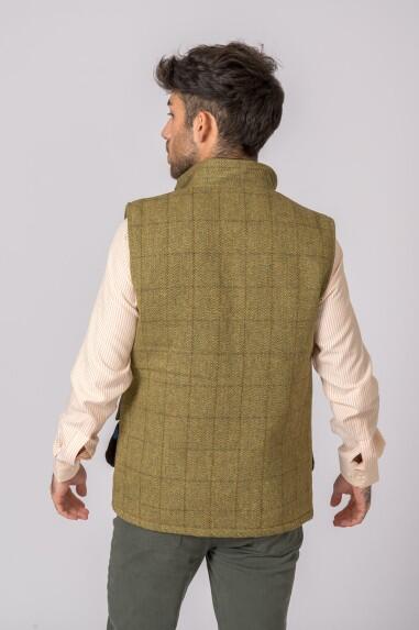 CHALECO TWEED LIGHT SAGE 3/4